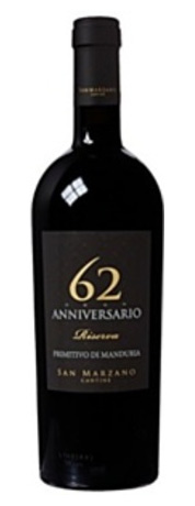  Anniversario '62 Riserva, Primitivo di Manduria DOP  San Marzano, Puglia