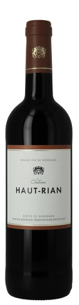  Ch Haut Rian, Premieres Cotes de Bordeaux Rouge HALVES 37.5cl