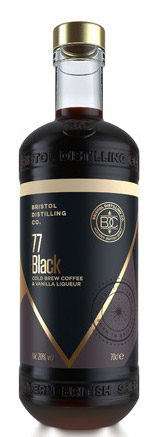  77 Black Cold Brew Coffee and Vanilla Liqueur, Bristol Distilling Company 20% ABV - 70cl
